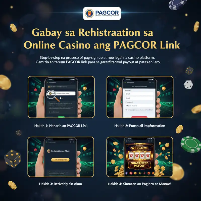 Gabay sa Rehistrasyon sa Online Casino gamit ang PAGCOR Link